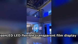 Cam Pencereler için Esnek Şeffaf LED Film Ekranı